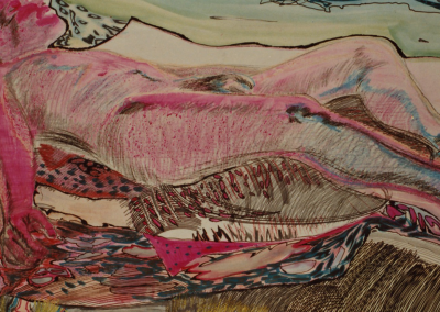 „Aadama sünd“. Pliiats, segatehnika. 64 x 82 cm. 1990